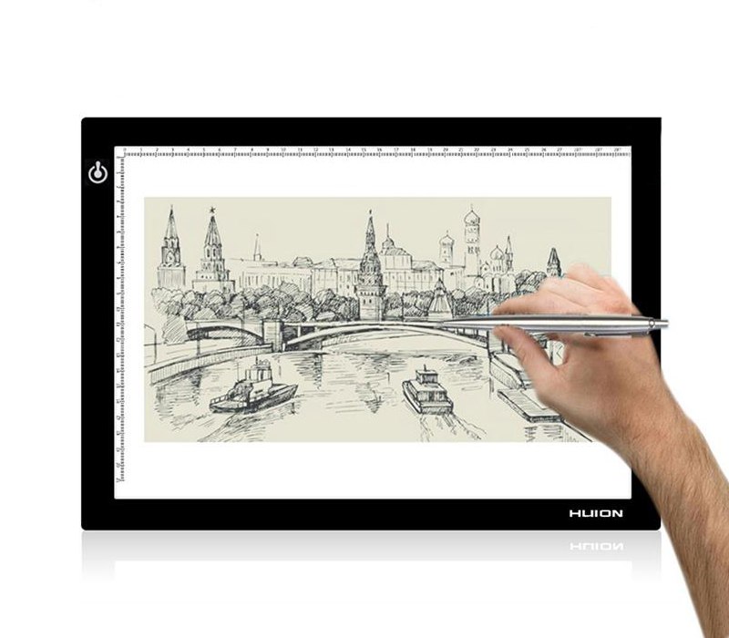 LED планшет (світлокопіювальний) Huion L4S + рукавичка